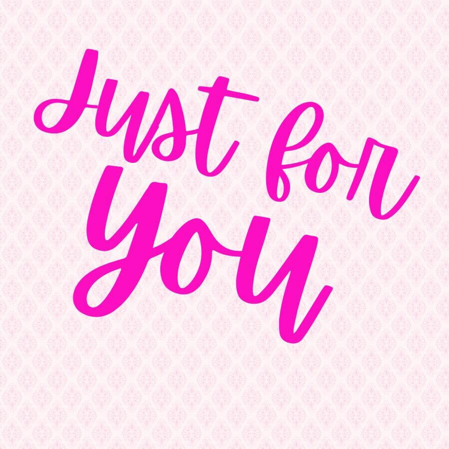 Just for you graphic for a personalized facial from #YBL