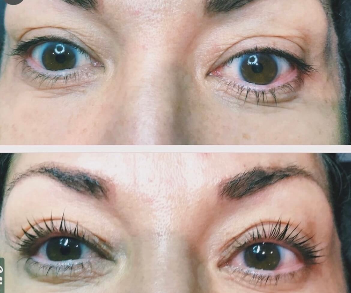 Lash lift / tiny by Olivia with #YBL