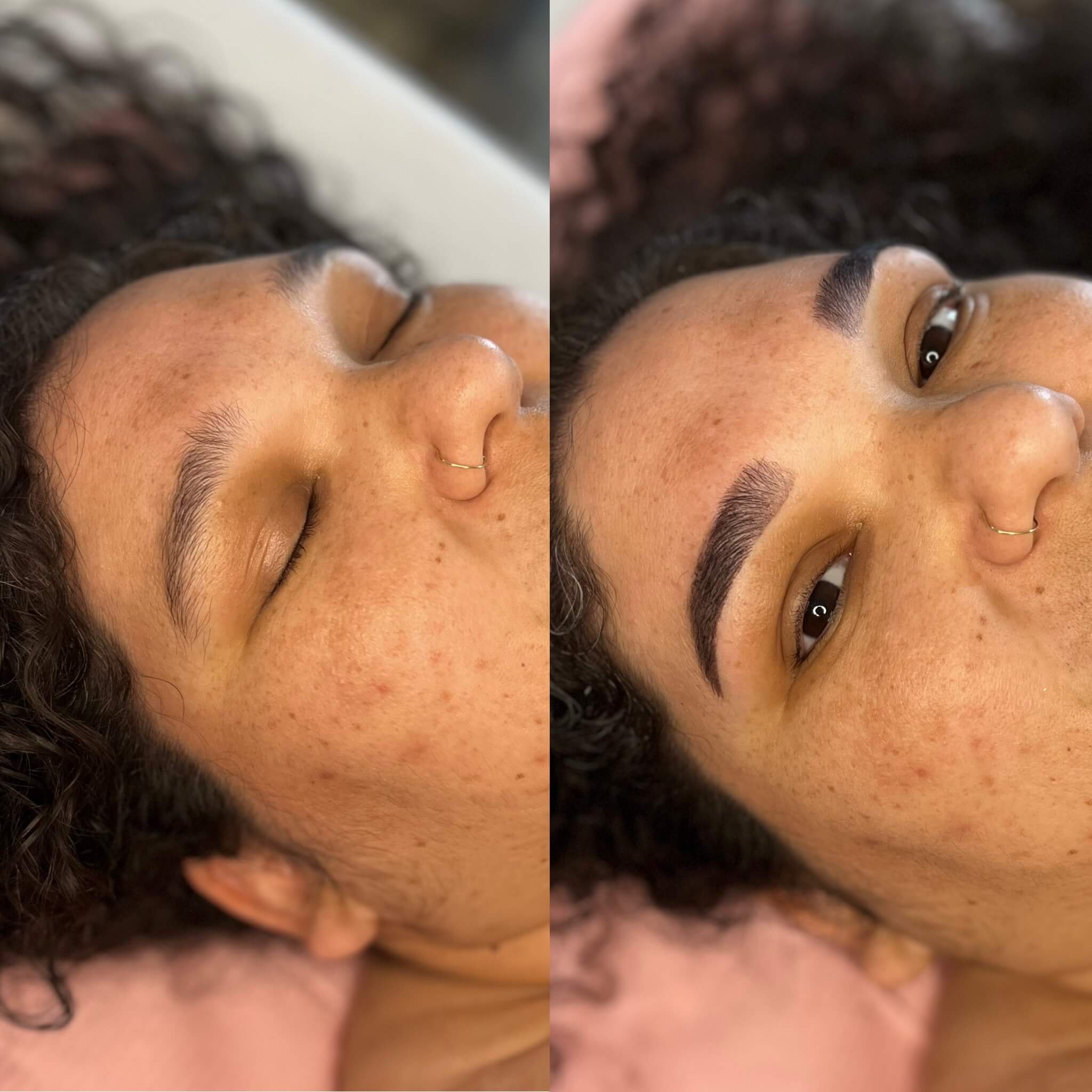 Brow transformation with brow boss, Olivia