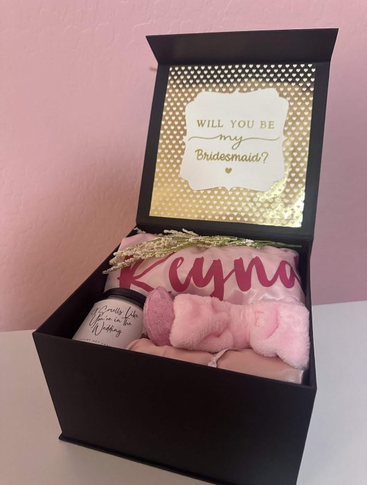 Wedding party proposal box